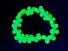 50pcs Uranium Glass Beads Czech Yellow Opal Drops 6x4mm Strand