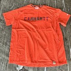 Carhartt Force Relaxed Fit Mens L Logo T Shirt Red Orange White Lot Of 2 Mint 