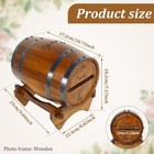 Wooden Wedding Card Box - Whiskey Barrel Money Envelope Holder  Rustic Decor