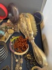 Antique Vintage Junk Drawer Jewelry Lot Estate Sale Find Lot X-59