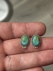Sterling Silver Native American Sw New 5 8    Turquoise Post Earrings  925