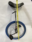 Chrome Unicycle With 20    Tire Crmo Hub Unicycle com Blue  Tire Wi2