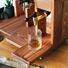 Wooden Whiskey Dispenser With Taps  Custom Engraved  Fits All Whiskey Bottles