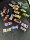 A Lot Of 21 Vintage Diecast Cars 60s And 70s Hot Wheels Cars Trucks Vans Rare