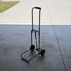 Black Portable Folding Travel Luggage Cart With Wheels For Suitcases And Bags
