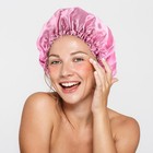 4 Pack Double Layer Waterproof Shower Caps Reusable Hair Protection For Bath Spa