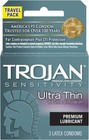 6 Pack Trojan Ultra Thin Lubricated Male Condoms 25  Thinner 18 Count