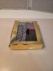 Michael Kors Scarf Hat Glove Set Black Gray Mk Gift Box  One Size Fits Most