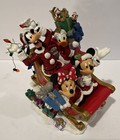 Disney Parks Christmas Mickey Mouse And Friends Sleigh Figurine 7  Tall Vintage