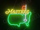 Master s Tournament Golf Led Neon Sign With Dimmer Usb Powered Adjustable Light