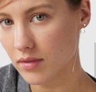 Tous Long Chain Earrings Silver S925 Sterling
