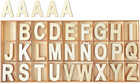 2 Inch 135 Pieces Wooden Letters Wood Alphabet Letters For Crafts With Grid Tray
