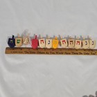 Mixed Lot Of 12 Hanukkah Wooden Plastic Dreidels Small Spinning Top Toy Chanukah