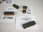 Vintage Lot Of  15  Lead Metal Letterpress Printing Advertising Stamps Blocks