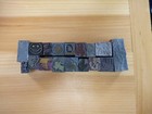 Lot 17 Vintage Wood   Metal Letterpress Printing Block Dancing Beauty s Crusader