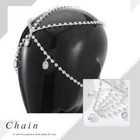 Layered Head Chain Rhinestone Wedding Head Jewelry Sparkly Bridal Headpieces