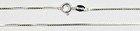 Box Chain 22 Inch Long 925 Sterling Silver 1mm Thick Made In Italy