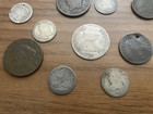 Early Us Type Coin Lot   Capped Bust   Copper Large Cents  2 Reales   1789-1828