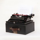 Underwood 3 Bank Standard Portable Working Typewriter With Case And New Ribbon