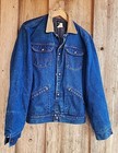 Vtg Wrangler Denim Trucker Jacket Mens 40 Blanket Lined 80s 90s Usa  74235pw 