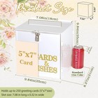 White Acrylic Wedding Card Box With Lock Elegant Money Envelope Holder