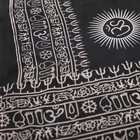 Meditation Yoga Prayer Shawl - Mantra Om - Black Large