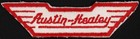 Vintage Uniform Patch Austin-healey Die Cut Red And White New Old Stock N-mint 