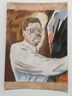 Jose Clemente Orozco Drawing On Paper  handmade  Signed And Stamped Mixed Media 