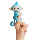 Fingerlings Glitter Monkey Amazon Exclusive Amelia Turquoise   Bonus Blankie