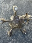 Antique Cast Shield Art Deco Ceiling Light Fixtures 5 Socket