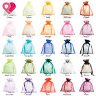 Bulk 8 Big Sizes Organza Wedding Party Favor Gift Candy Sheer Bags Jewelry Pouch