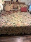 Custom King Floral   Plaid Bedding Set     Quilt Shams Pillows