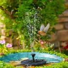 Solar Fountain Pump Bird Bath Submersible Water Power Floating Pond Garden Pool