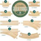 Conductor Carl 56-piece Bulk Value Wooden Train Track Pack - Compatible With All