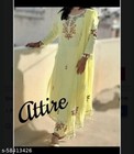 Indian Elegant Palazzo Kurta Embroidered Kurti Designer Salwar Kameez Dress