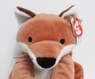 Ty Pillow Pal  foxy   Brown Fox   Pristine Clean  nos-brand New W mint Tags