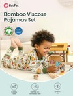 Patpat Bamboo Viscose Pajama Set For Toddlers Improved Tensile Strength Snug