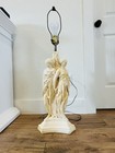 Rare 36    Vintage Hollywood Regency Lamp Three Graces Statue Base
