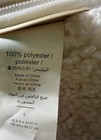 Pottery Barn Teen Teddy Bear Faux Fur Bean Bag Chair Slipcover Only-large-ivory 
