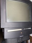 Apple Macintosh Computer Tv Model M1580 With Remote Black Parts Only Untested