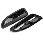 Abs Plastic Hood Vents For Jaguar Xkr Xk8 Bonnet Vent Bright Black Si-at26109