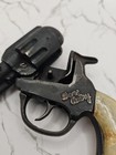 Kenton 1938 First Model Gene Autry Long Barrel Cast Iron Cap Gun W  Holster 