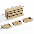 Rattan Dresser W Drawers 6 Drawer Dresser Metal Handle Wood Legs