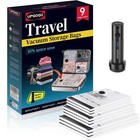 Upgogo Travel Vacuum Bags For Luggage With Portable 9 Combo  Electric Pump