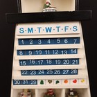 Lighthouse Perpetual Calendar Wooden Nautical Beach Wall Or Shelf Guc