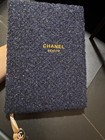 Chanel Beaute Notebook Glitter Blue Fabric Cover Note Pad Beauty Journal Unused