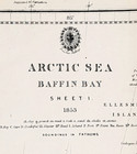 1853 Baffin Bay - Arctic Sea - Nautical Chart Map Melville Peninsula - Barrow
