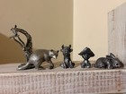 Vintage Pewter Pieces Set Of 8