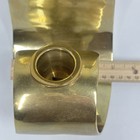 Vintage Sarried Ltd Candle Holder Brass Extra Large Heavy 19 5  Tall