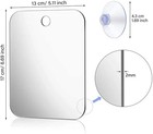 Anti Fog Shower Mirror Fogless Bathroom Shaving Mirror With Adhesive Hook